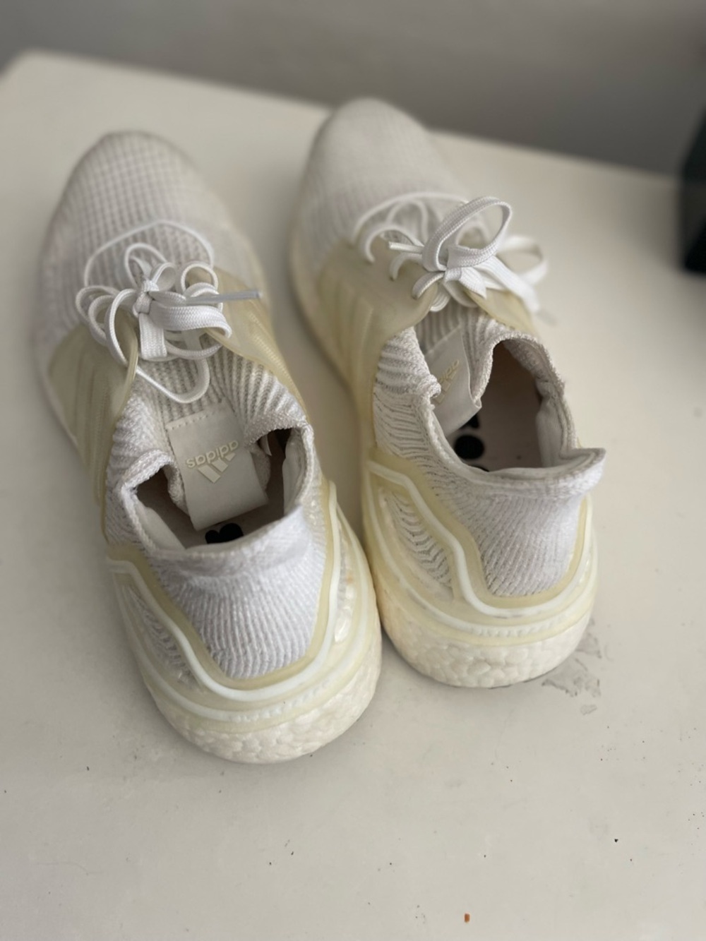 Adidas Ultra Boost Triple White Women’s Sneakers - Picture 7 of 8
